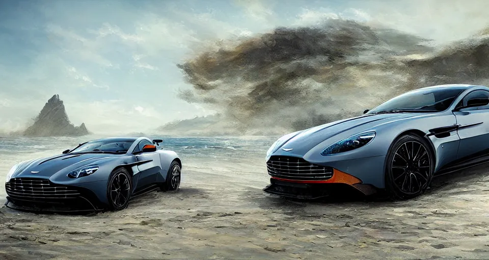 Image similar to Aston Martin Valhalla in beach,digital art,ultra realistic,ultra detailed, ultra wide Lens, art by greg rutkowski