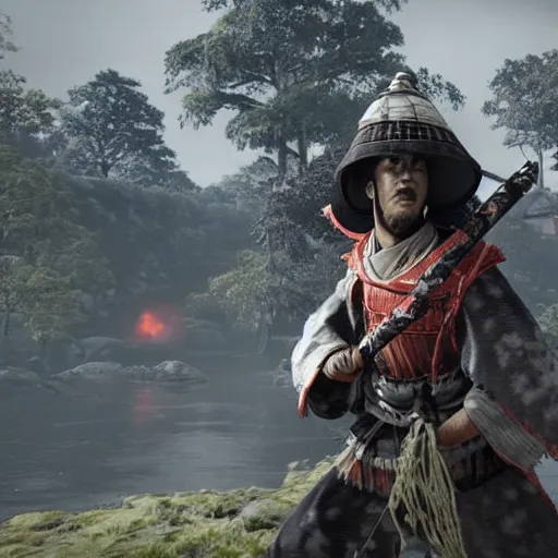 Prompt: the ghost of tsushima