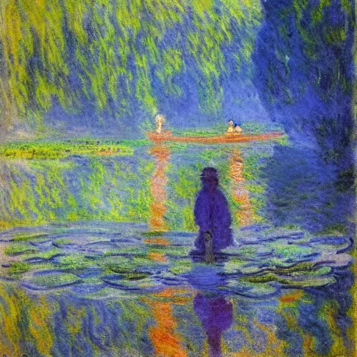 Prompt: Journey to the west, Claude Monet,