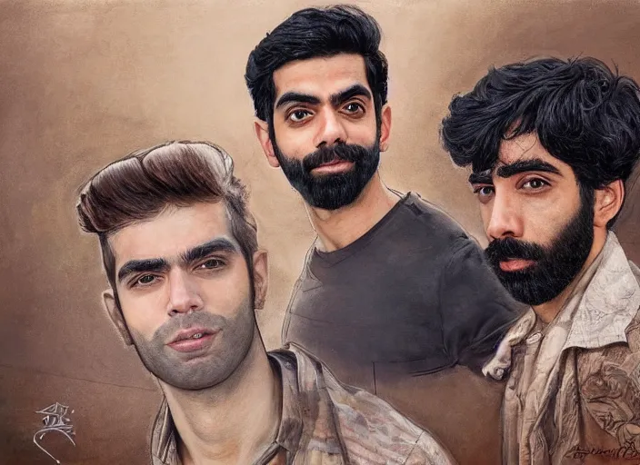 Prompt: a highly detailed beautiful portrait of rahul kohli, james gurney, james jean