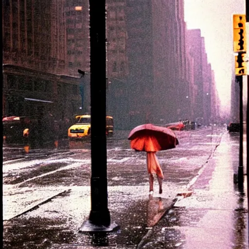 Image similar to rainy new York daydream by Ernst Haas