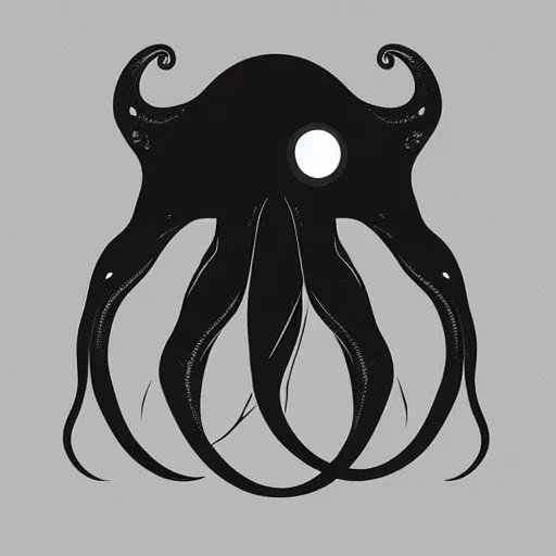 Prompt: cyborg octopus but minimalistic corporative art, trending on artstation, minimalism