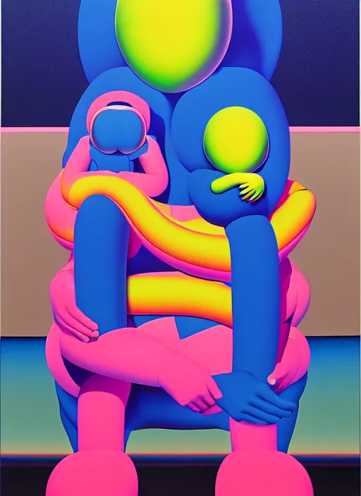 Image similar to the end by shusei nagaoka, kaws, david rudnick, airbrush on canvas, pastell colours, cell shaded, 8 k