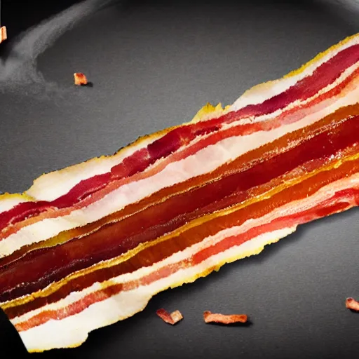 Prompt: strips of bacon falling out of the sky, ultra realistic, photorealistic, cinematic