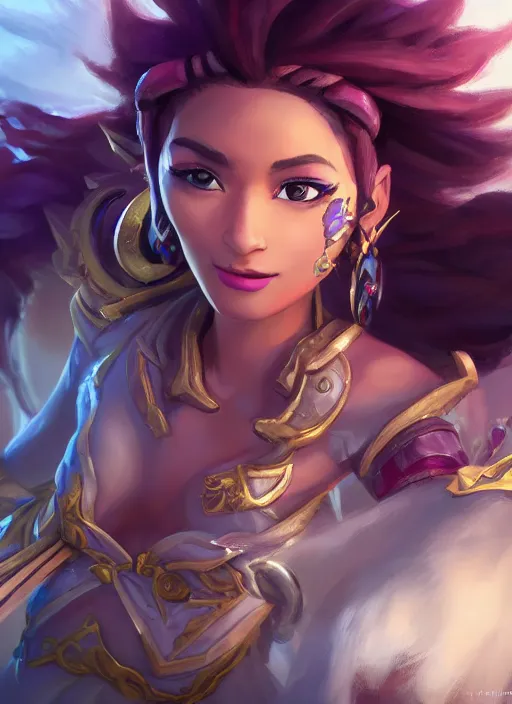 Image similar to zenra taliyah, from league of legends, o furo, ahekao, aokan, hyper detailed, digital art, overhead view, trending in artstation, studio quality, smooth render, unreal engine 5 rendered, octane rendered, art style by klimt and nixeu and ian sprigger and wlop and krenz cushart