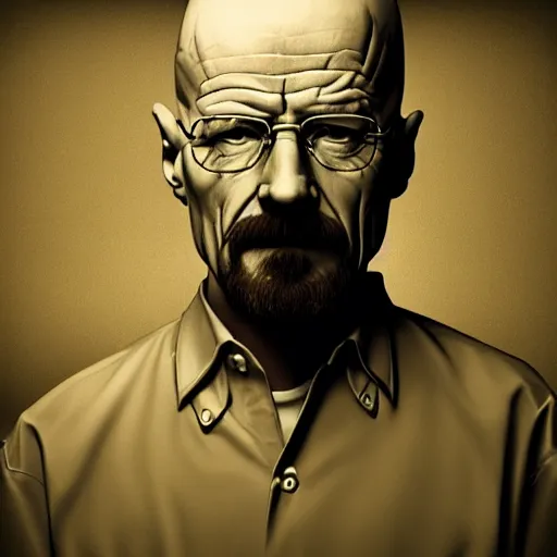 Prompt: walter white made out of cheese, cinematic photography, trending on artstation,