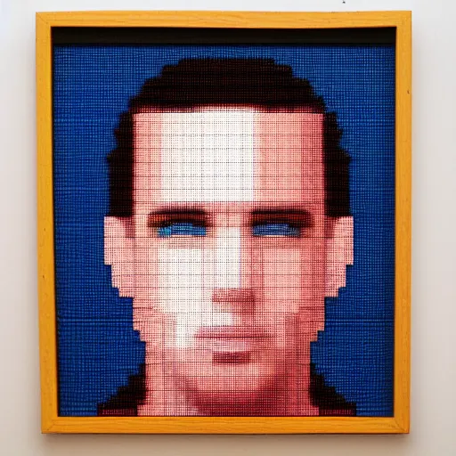 Prompt: pixelart portrait of Pablo