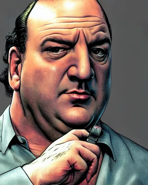 Image similar to tony soprano by glenn fabry