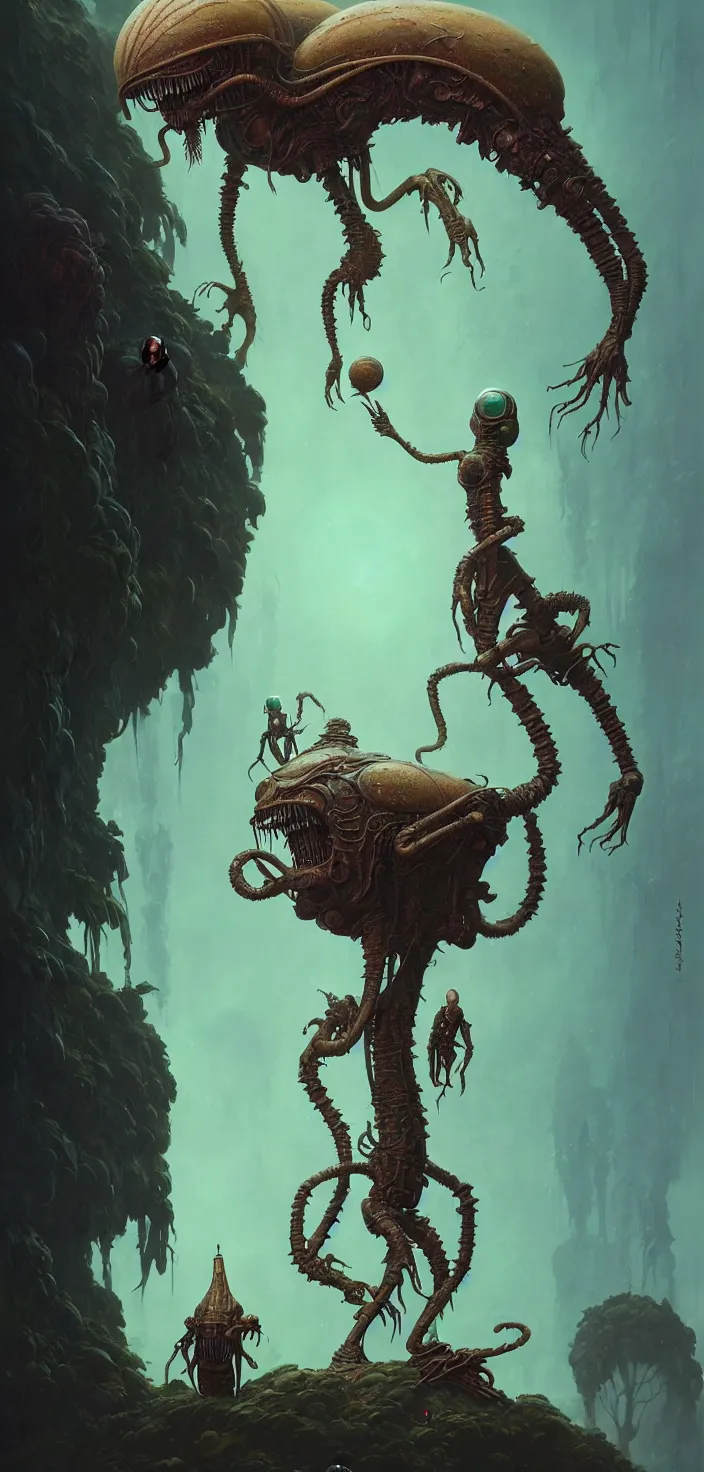 Prompt: exquisite, imaginative alien creature poster art, humanoid, vogue, anthro, botanical illustration 8 k, octane render by lucusfilm weta studio tom bagshaw james jean frank frazetta, james gurney martine johanna and simon stalenhag and chie yoshii and casey weldon