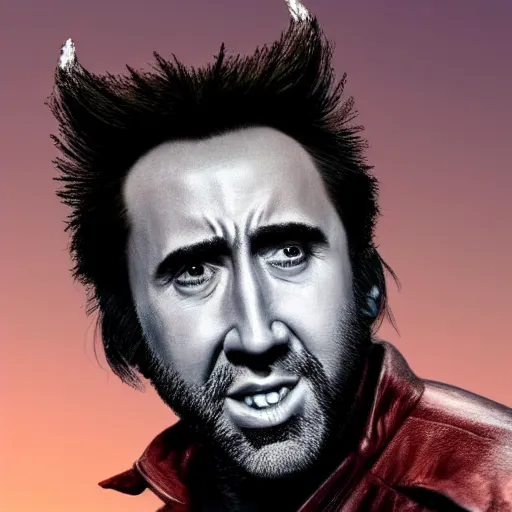 Prompt: photo realistic, ultra detailed photo of nicolas cage as wolverine