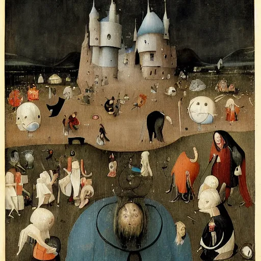 Image similar to hieronymus bosch's spirited away