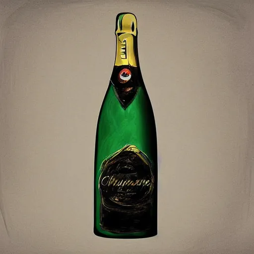 Image similar to portrait of a ( corvette ) ( champagne bottle ) hybrid, digital art