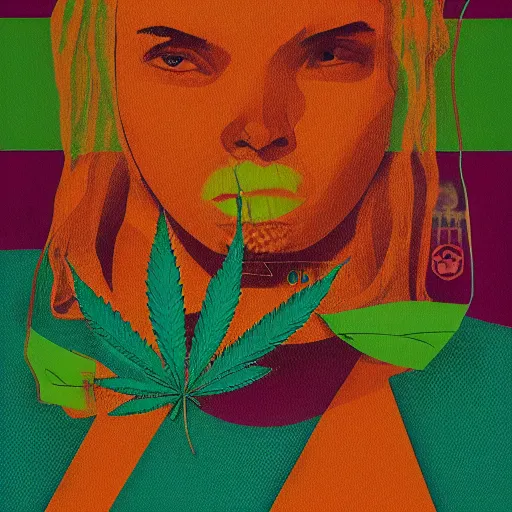 Image similar to Marijuana profile picture by Sachin Teng, symetrical, Organic Painting , Leaf Green, adidas, Green smoke, Impressive, Award Winning, Warm, Good Vibes, Positive, geometric shapes, energetic, intricate background, graffiti, street art:2 by Sachin Teng:4