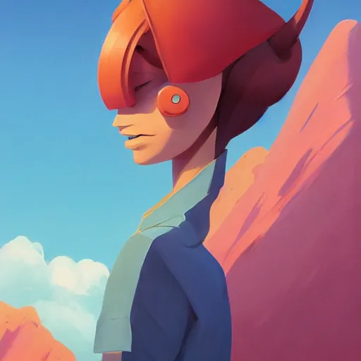 Image similar to face icon stylized minimalist rockoa €™ s modern life, loftis, cory behance hd by jesper ejsing, by rhads, makoto shinkai and lois van baarle, ilya kuvshinov, rossdraws global illumination