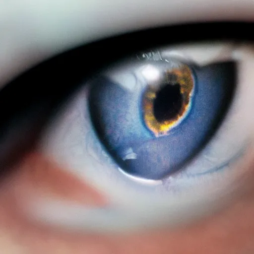 Prompt: photo of a detailed intricate floating eye hologram