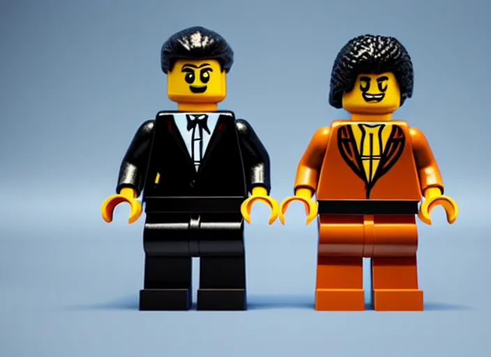 Image similar to film still of the new lego pulp fiction movie, 4 k