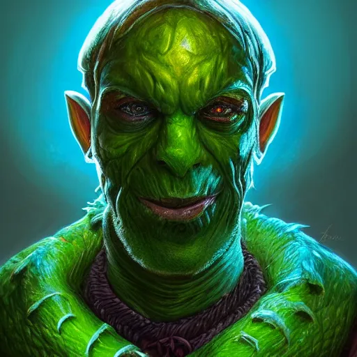 Prompt: bright, colorful, realistic, detailed from Elder Scrolls: shivering isles concept portrait eyeless green monster vermai backlighting, kodachrome, high contrast, highly detailed, sharp focus, digital painting, concept art, illustration, trending on artstation, comic book by Alex Ross and Adam Adamowicz cover art