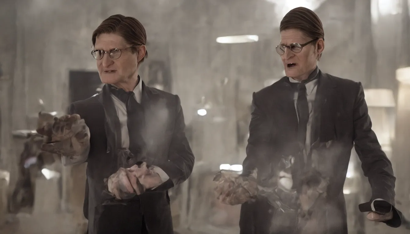 Prompt: a still of crispin glover in the avengers ( 2 0 1 2 ), 4 k, hi - res