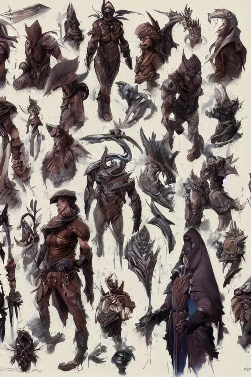 Image similar to item concept art grid of wizard headgear by artgerm and Craig Mullins, James Jean, Andrey Ryabovichev, Mark Simonetti and Peter Morbacher 16k