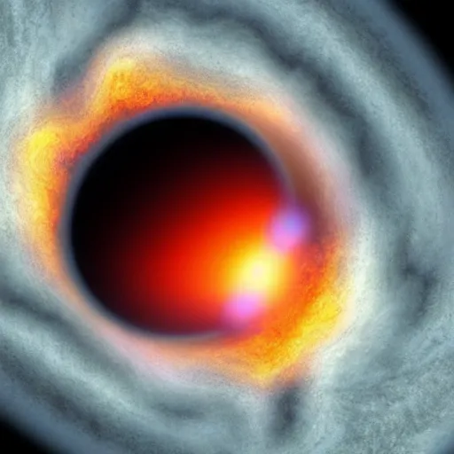 Prompt: a black hole dematerializing planet earth