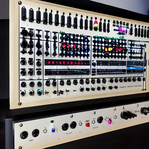 Prompt: eurorack modular synthesizer