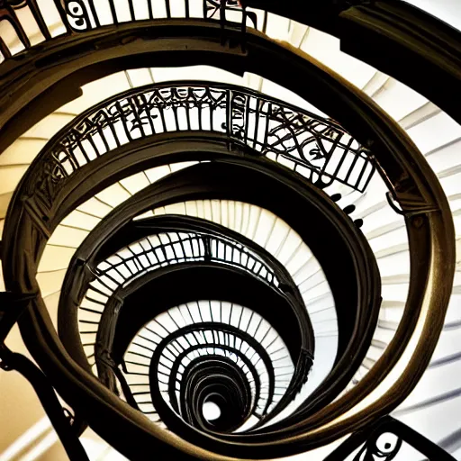 photo of an endless spiral staircase to hell | Stable Diffusion