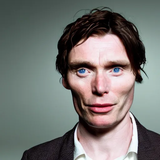 Image similar to Cillian Murphy as Fitz from the Fitz and the Fool books, with Night Eyes the wolf:: hyper realistic, cinematic lighting, photo realism