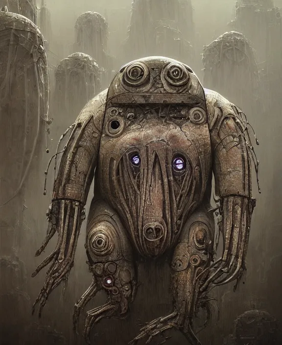Prompt: a cybernetically enhanced tardigrade, by HR Giger and Beksiński and Stephan Martiniere , 4k resolution, detailed, trending on artstation