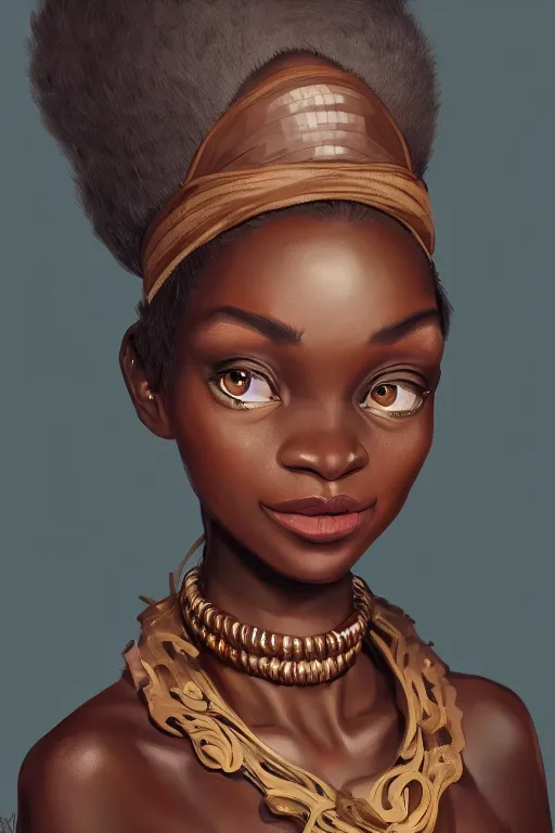 Prompt: a portrait of humanization of gloria from madagascar, grim - lighting, high - contrast, intricate, elegant, highly detailed, digital painting, artstation, concept art, smooth, sharp focus, illustration