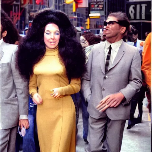 Image similar to 1 9 6 9 big hair day in new york