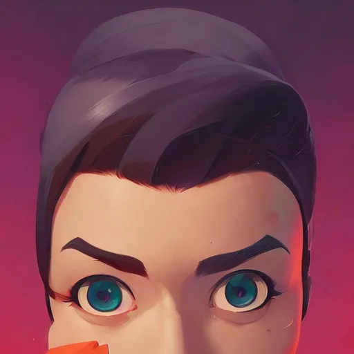 Image similar to face icon stylized minimalist comic - con, loftis, cory behance hd by jesper ejsing, by rhads, makoto shinkai and lois van baarle, ilya kuvshinov, rossdraws global illumination