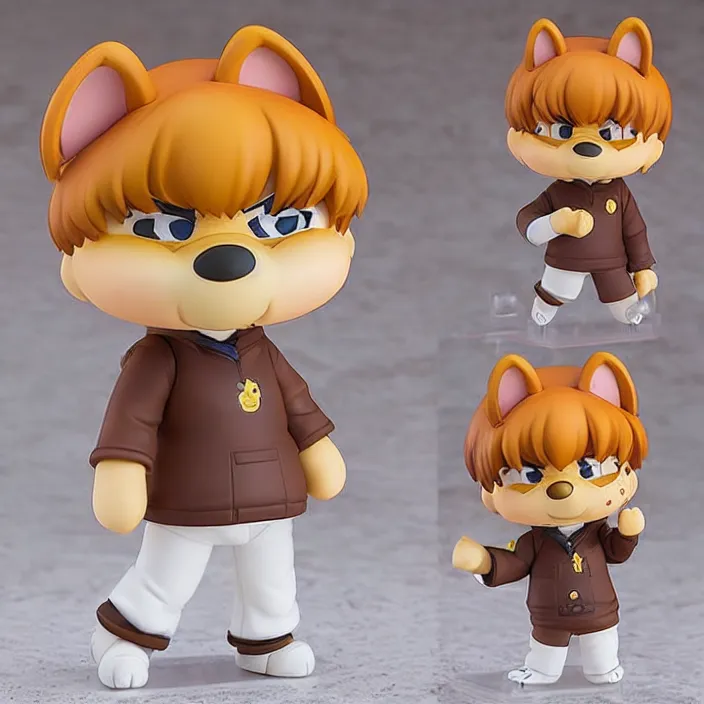 Image similar to Garfield, An anime Nendoroid of Garfield, figurine, detailed product photo