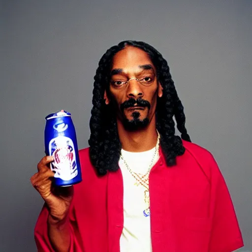 Image similar to Snoop Dogg holding a pepsi for a 1990s sitcom tv show, Studio Photograph, portrait, C 12.0