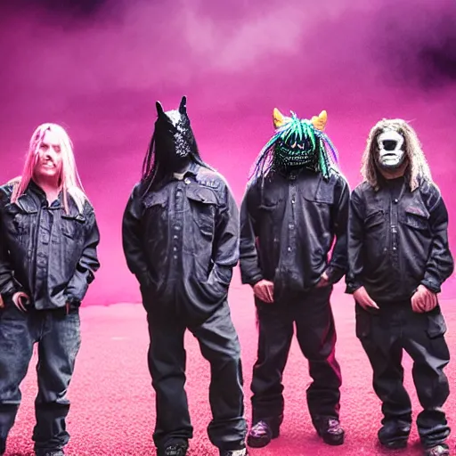 Prompt: slipknot my little pony