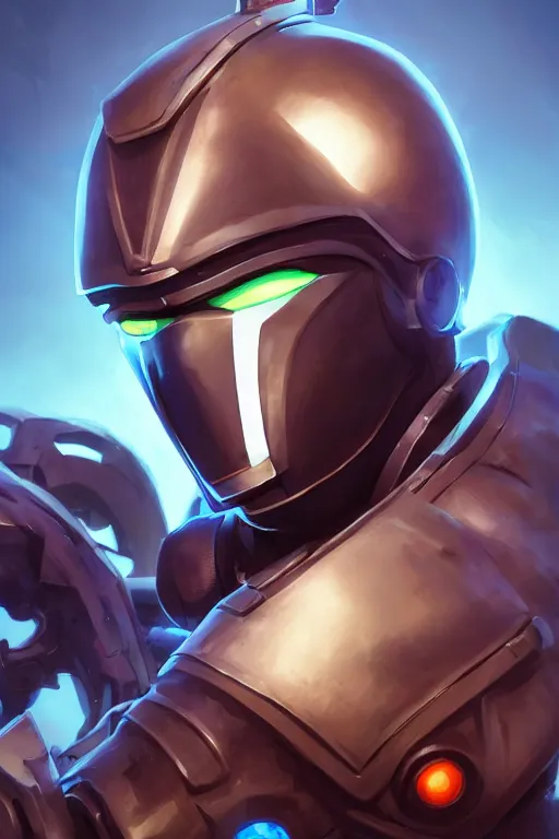 Image similar to epic mask helmet robot ninja portrait stylized as fornite style game design fanart by concept artist gervasio canda, behance hd by jesper ejsing, by rhads, makoto shinkai and lois van baarle, ilya kuvshinov, rossdraws global illumination radiating a glowing aura global illumination ray tracing hdr render in unreal engine 5