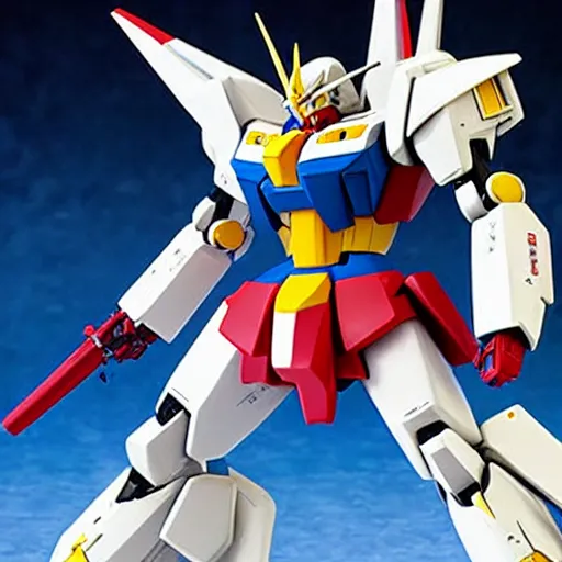 Image similar to gundam model bandai box art