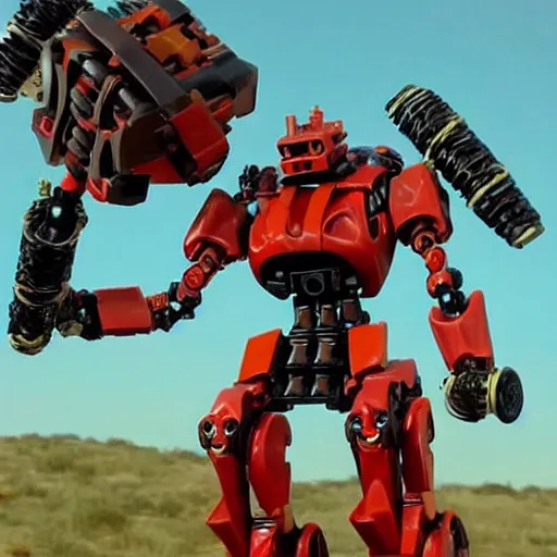 Image similar to gigachad as a bionicle