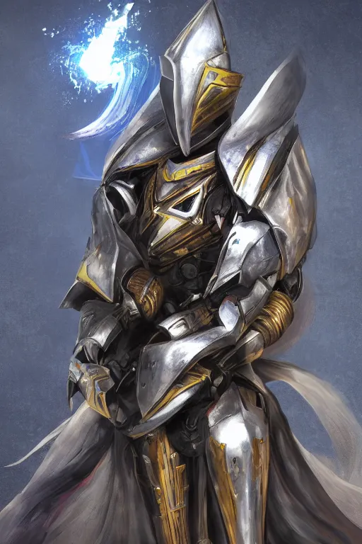 Image similar to helmet armor guardian destiny in witch queen illumination ray tracing hdr fanart arstation by sung choi robot ninja mask and eric pfeiffer and gabriel garza and casper konefal