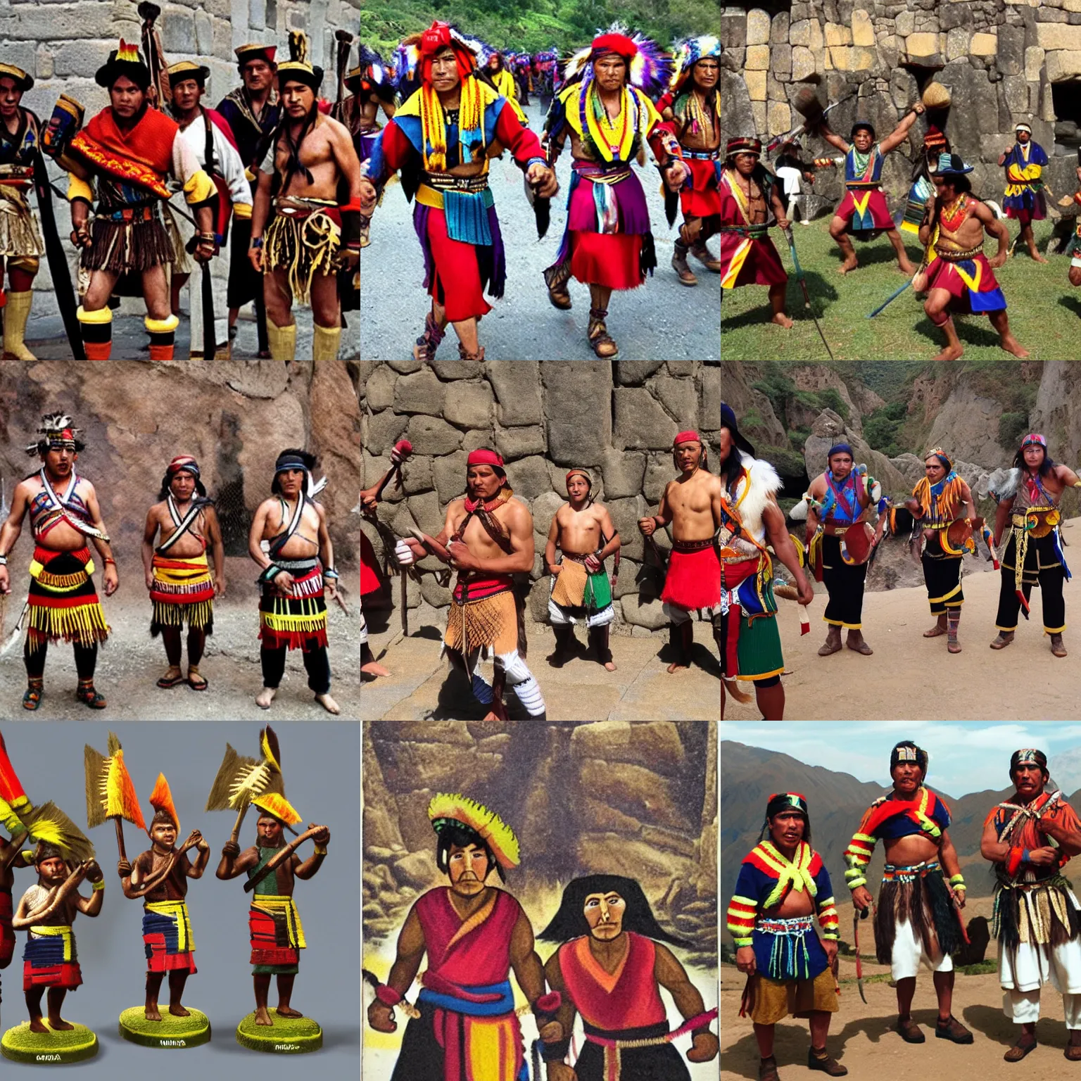 Prompt: inca fighters