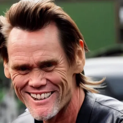 Image similar to jim Carrey as gigachad