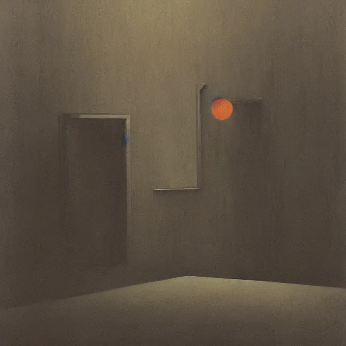 Image similar to i saw a ghost last night, science fiction, Edward Hopper and James Gilleard, Zdzislaw Beksinski, highly detailed