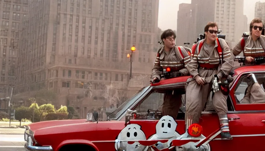 Image similar to big budget movie with ghostbusters monsters.