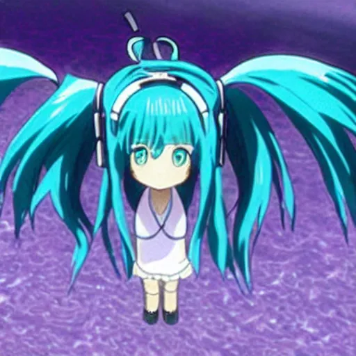 Prompt: a still of Hatsune Miku in Ocean’s Eleven (2001)