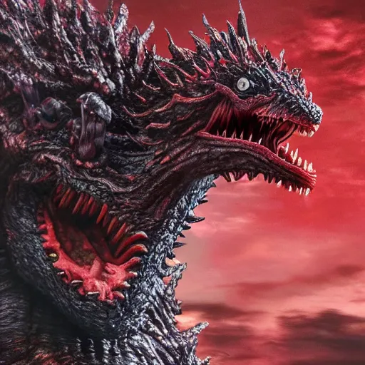 shin godzilla by hideaki anno, hyper realistic, | Stable Diffusion