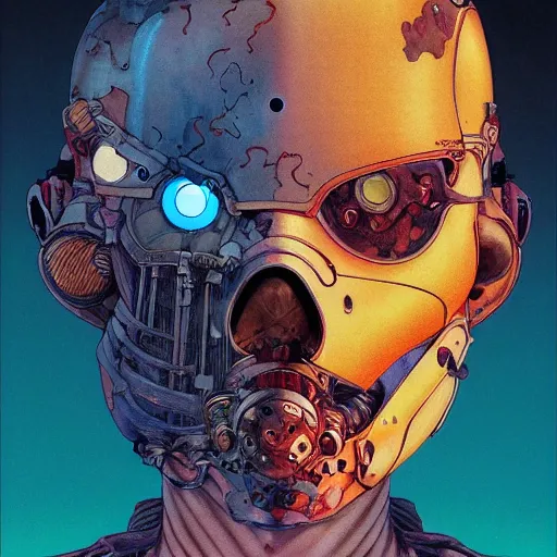 Prompt: citizen portrait soft light painted by james jean and katsuhiro otomo and erik jones, inspired by mad max anime, smooth face feature, intricate oil painting, high detail illustration, sharp high detail, manga and anime 1 9 9 9