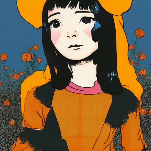 Image similar to bjork by satoshi kon