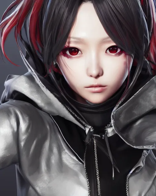 beautiful portrait of code vein character, tzuyu from