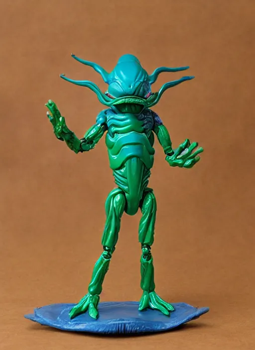 Image similar to space monster alien sofubi action figure, product photography