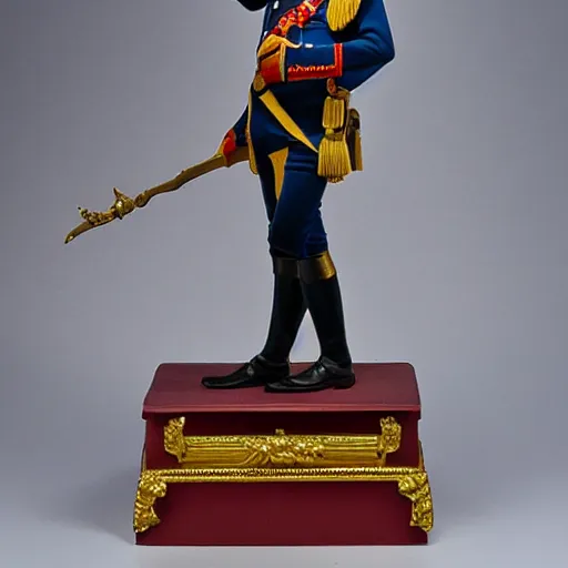 Prompt: Napoleon Bonaparte MiniCo PVC Statue