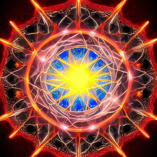 Prompt: candle supernova symmetrical, highly detailed, digital art, sharp focus, trending on art station, anime art style